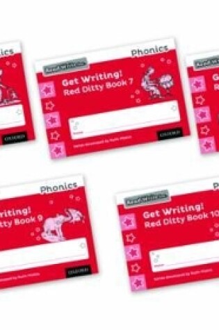 Cover of Read Write Inc. Phonics: Get Writing! Red Ditty Books 6-10 Pack of 50