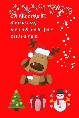 Book cover for Christmas drawing notebook for children