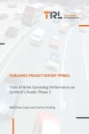 Book cover for Trials of Brine Spreading Performance on Scotland’s Roads: Phase 3