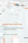 Book cover for Trials of Brine Spreading Performance on Scotland's Roads: Phase 3