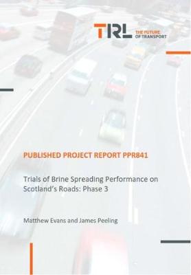 Cover of Trials of Brine Spreading Performance on Scotland's Roads: Phase 3