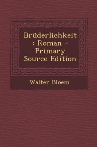 Cover of Bruderlichkeit