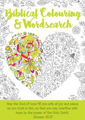 Book cover for Biblical Colouring & Wordsearch Book: Heart