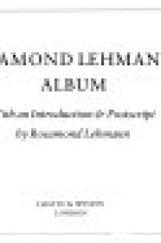 Cover of Lehmann's, Rosamund, Album