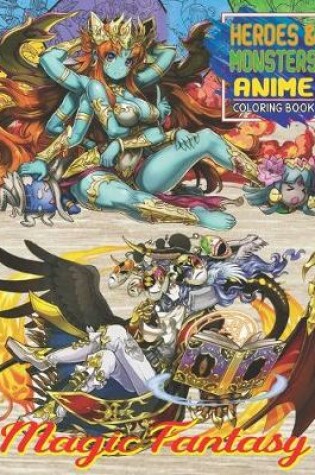 Cover of Magic Fantasy Anime Coloring Book