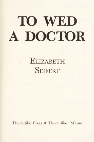 Cover of To Wed a Doctor