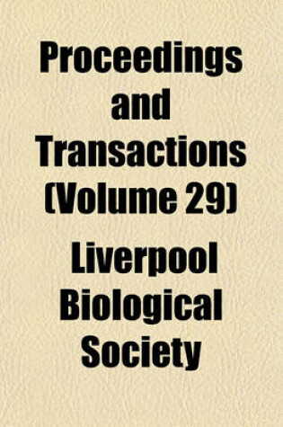 Cover of Proceedings and Transactions (Volume 29)