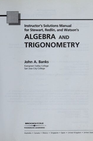 Cover of Im for Algebra and Trigonometry