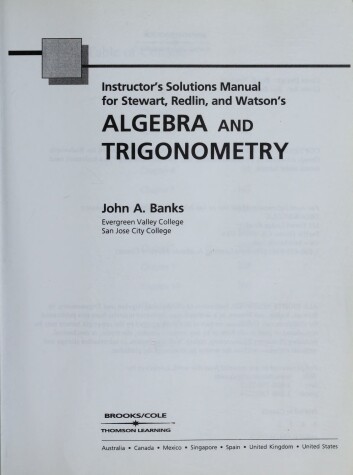 Book cover for Im for Algebra and Trigonometry