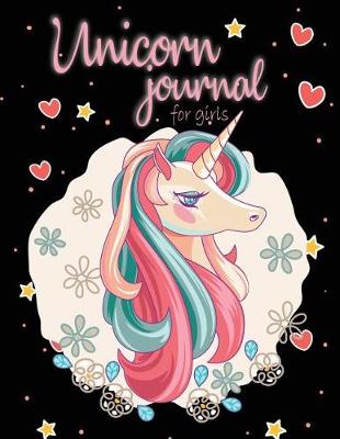 Book cover for Unicorn journal for girls