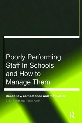 Book cover for Poorly Performing Staff in Schools and How to Manage Them