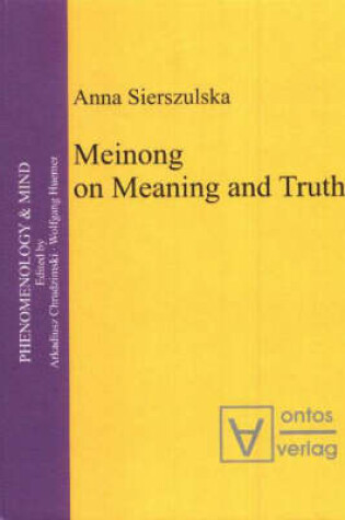 Cover of Meinong on Meaning and Truth