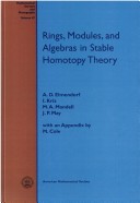 Book cover for Rings, Modules and Algebras in Stable Homotopy Theory