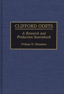 Book cover for Clifford Odets