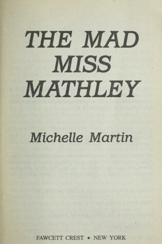 Cover of The Mad Miss Mathley
