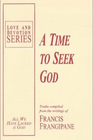 Cover of Time to Seek God