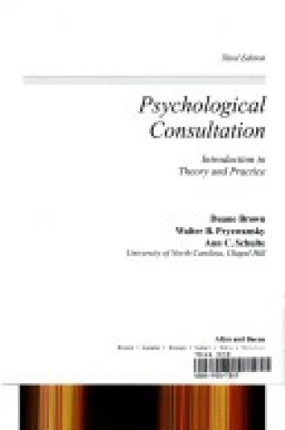 Cover of Psychological Consultation