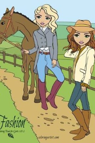 Cover of Fashion Coloring Book for Girls 1 & 2