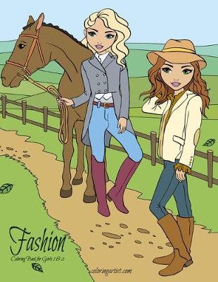 Cover of Fashion Coloring Book for Girls 1 & 2