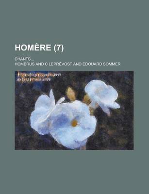 Book cover for Homere; Chants... (7)