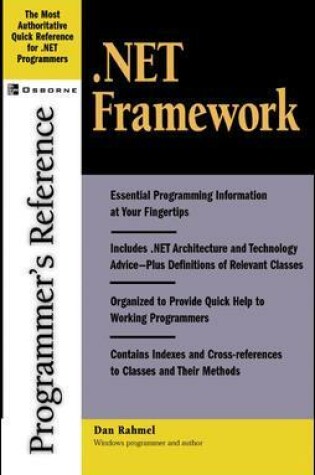 Cover of .NET Framework Programmer's Reference