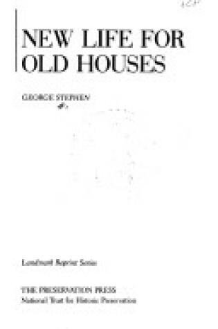 Cover of New Life for Old Houses