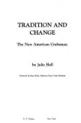 Cover of Tradition and Change