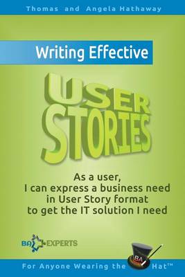 Book cover for Writing Effective User Stories