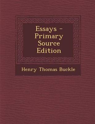 Book cover for Essays - Primary Source Edition