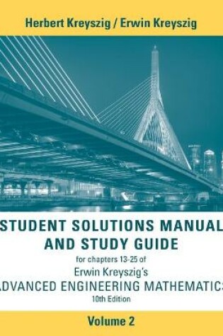 Cover of Student Solutions Manual Advanced Engineering Mathematics, Volume 2