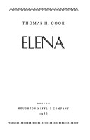 Book cover for Elena