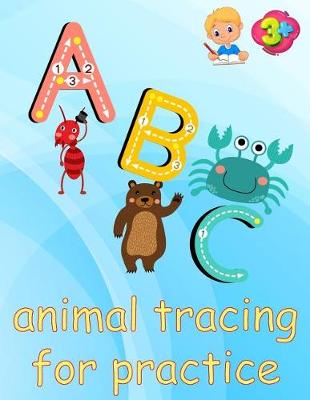 Book cover for ABC animal tracing for practice
