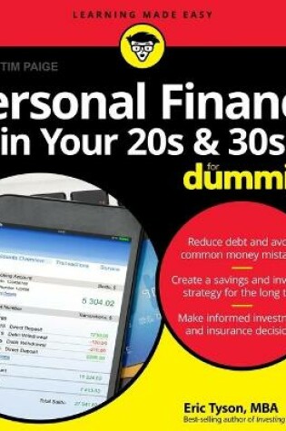 Cover of Personal Finance in Your 20s and 30s for Dummies