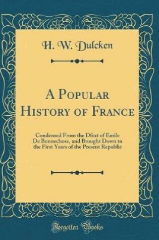 Cover of A Popular History of France