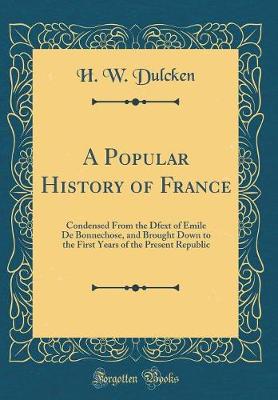 Book cover for A Popular History of France