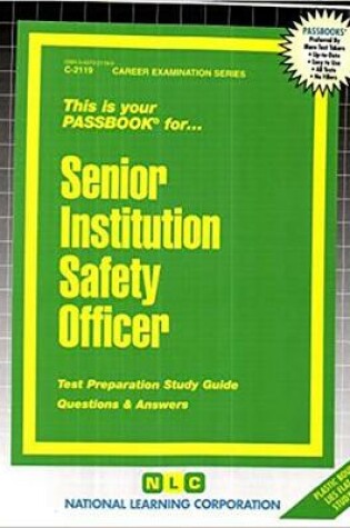 Cover of Senior Institution Safety Officer