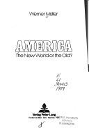 Book cover for America - The New World or the Old?