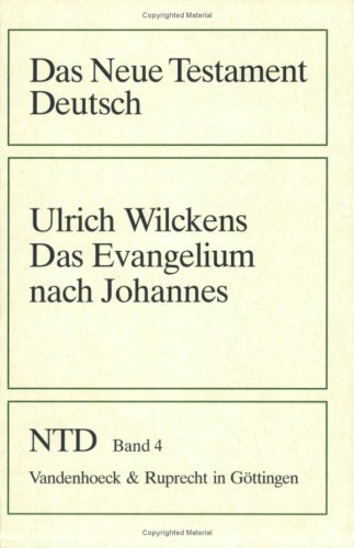 Book cover for Das Evangelium Nach Johannes