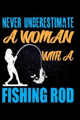 Book cover for Never Underestimate A Woman With A Fishing Rod