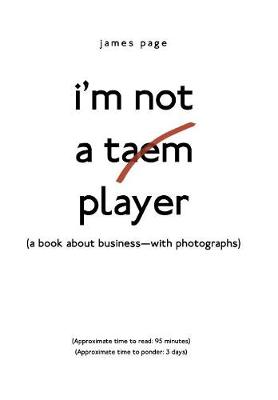 Book cover for I'M Not a Taem Player