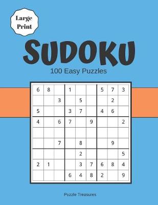 Book cover for Sudoku Large Print 100 Easy Puzzles