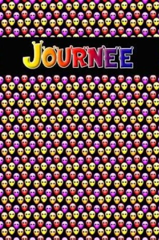 Cover of 120 Page Handwriting Practice Book with Colorful Alien Cover Journee