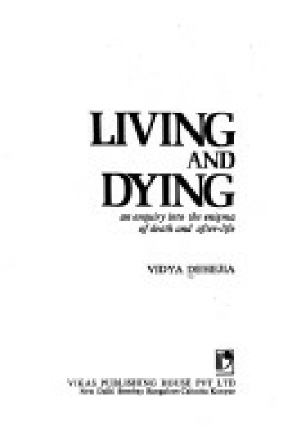 Cover of Living and Dying