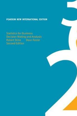 Cover of Statistics for Business Pearson New International Edition, plus MyStatLab without eText