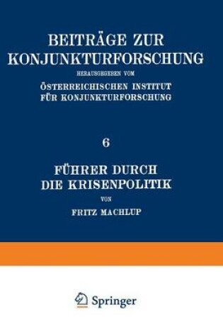 Cover of Fuhrer Durch Die Krisenpolitik