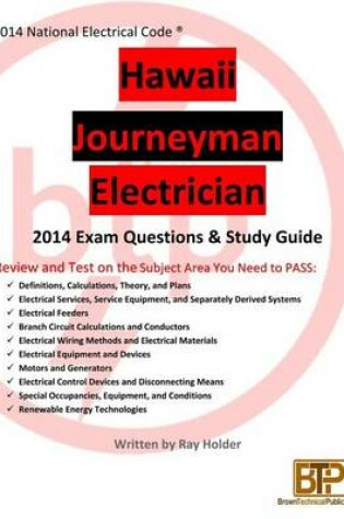 Cover of Hawaii 2014 Journeyman Electrician Exam Questions and Study Guide