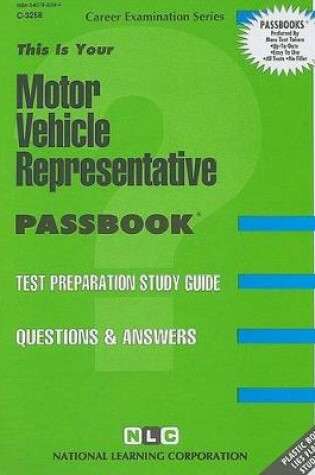 Cover of Motor Vehicle Representative