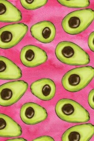 Cover of Avocados Composition Notebook On Pink Background