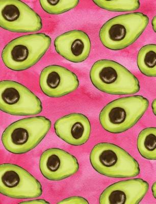 Book cover for Avocados Composition Notebook On Pink Background