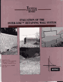 Book cover for Evaluation of the Inter-Lok Retaining Wall System